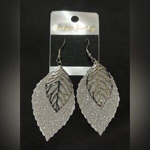 Silver Sparkly Earrings
